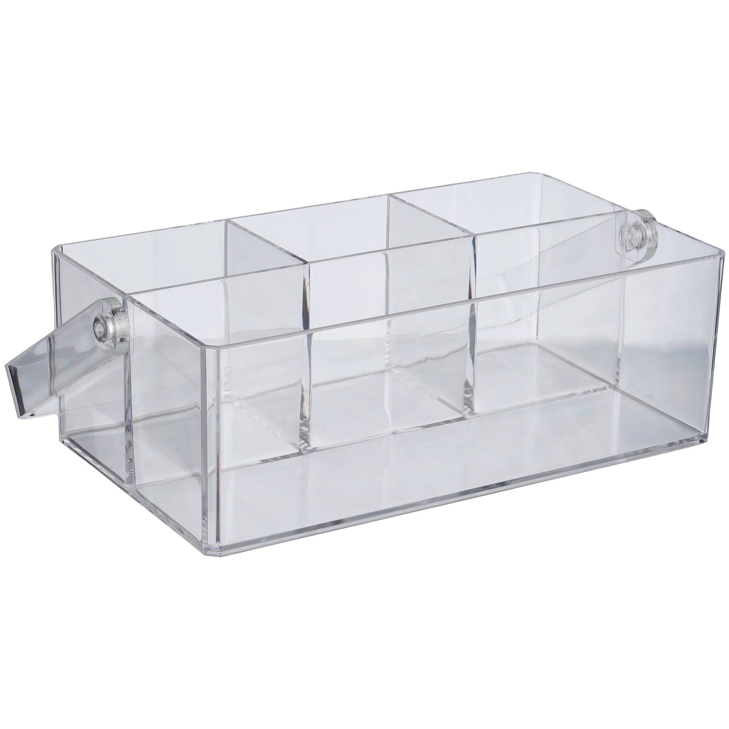 Destination Holiday 4-Compartment Clear Plastic Storage Caddy with ...