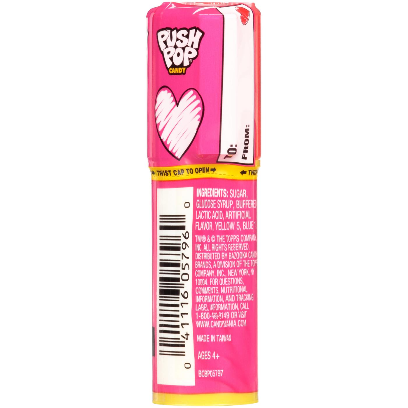 Push Pop Assorted Flavor Valentine Candy; image 2 of 3