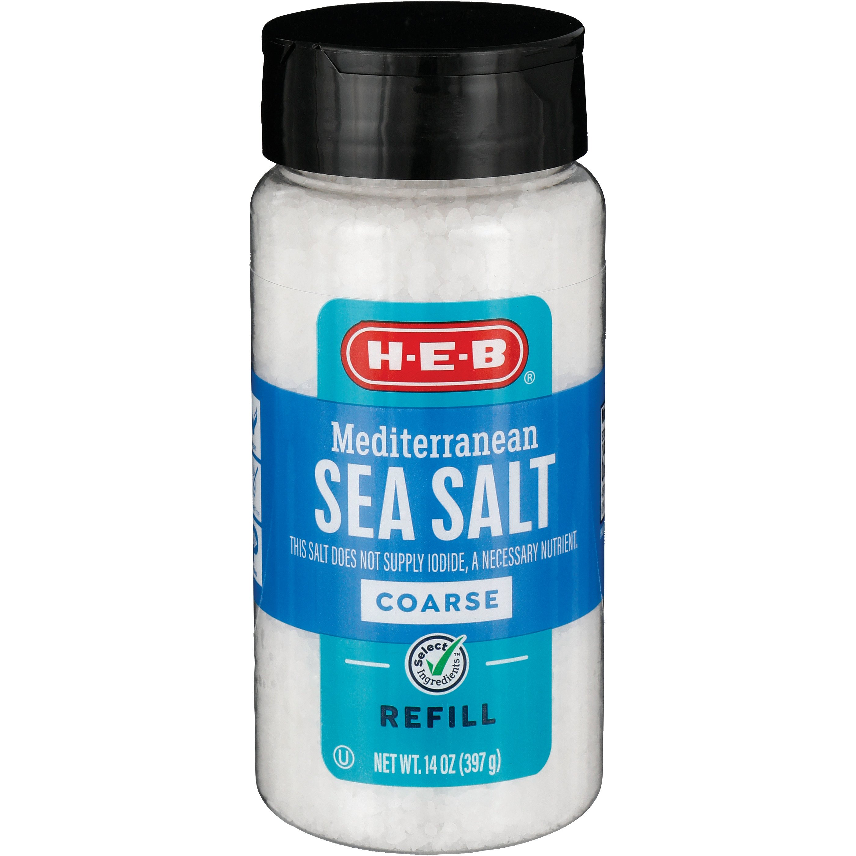 HEB Coarse Sea Salt Refill Shop Spices & Seasonings at HEB
