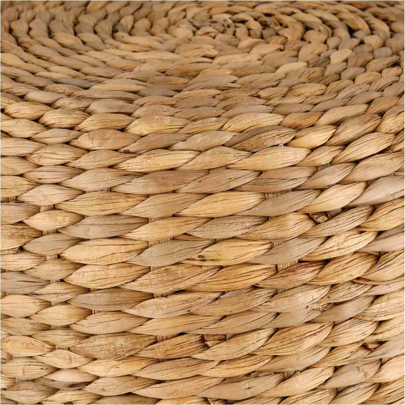 Haven + Key Woven Water Hyacinth Wicker Ottoman - Natural; image 2 of 2