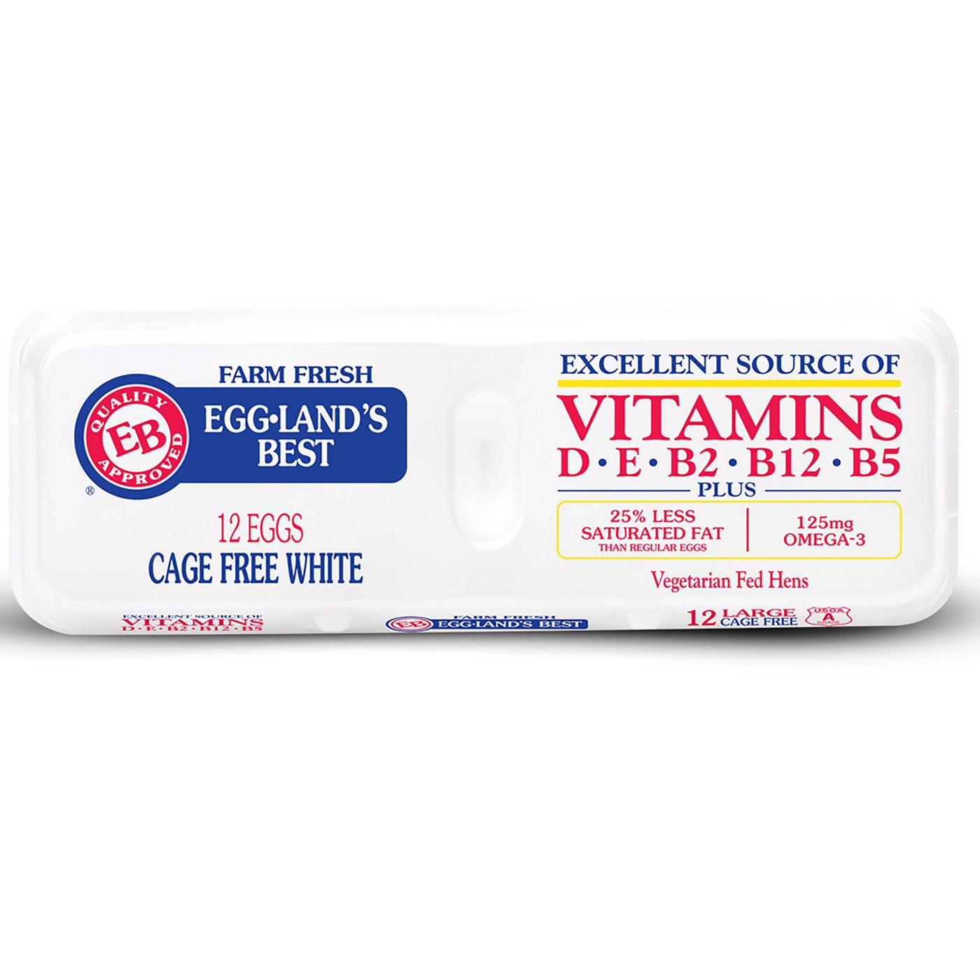 Eggland's Best Grade A Cage Free Extra Large White Eggs; image 1 of 10