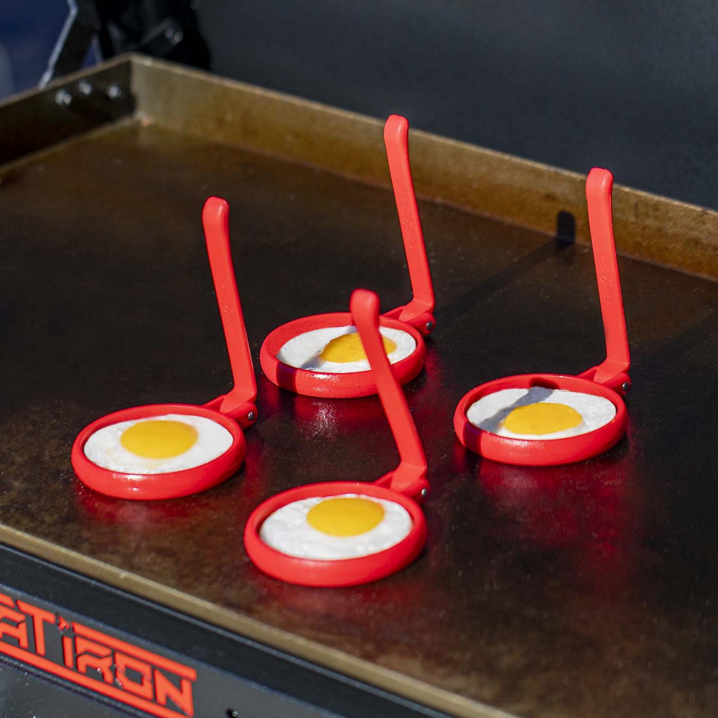 CharGriller Flat Iron Griddle Silicone Egg Rings Shop Grill