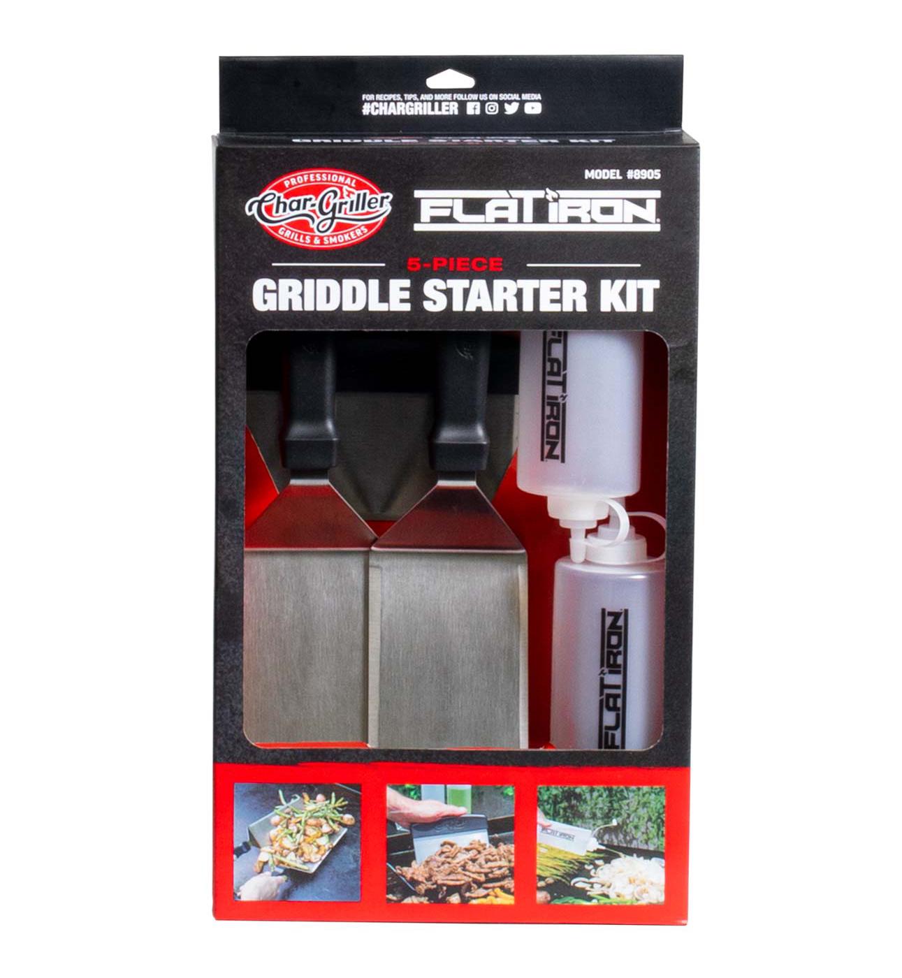 CharGriller Flat Iron Griddle Starter Kit Shop Grill accessories at
