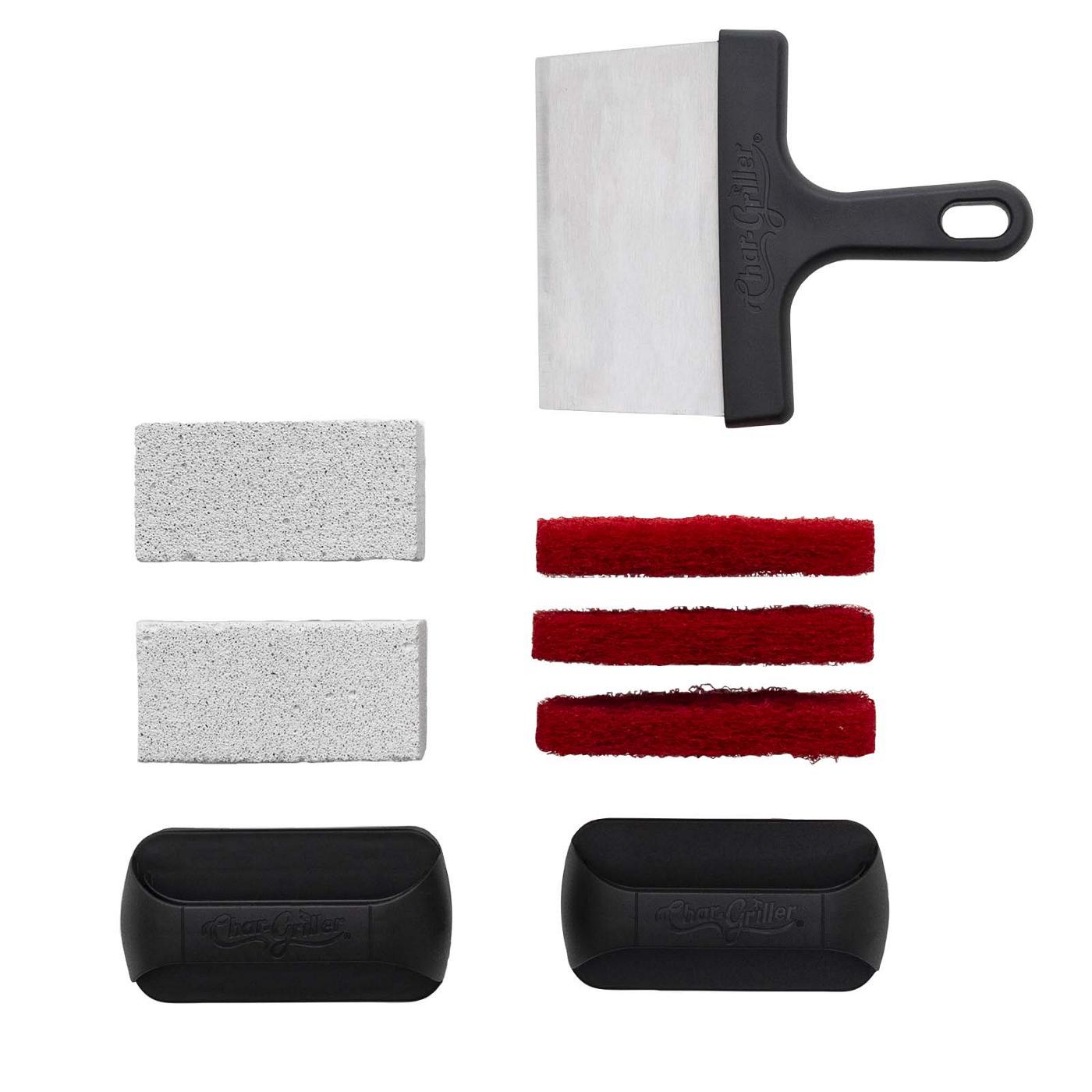 Grill Cleaning Kit, Heavy Duty Griddle Scrubber Scouring Pad