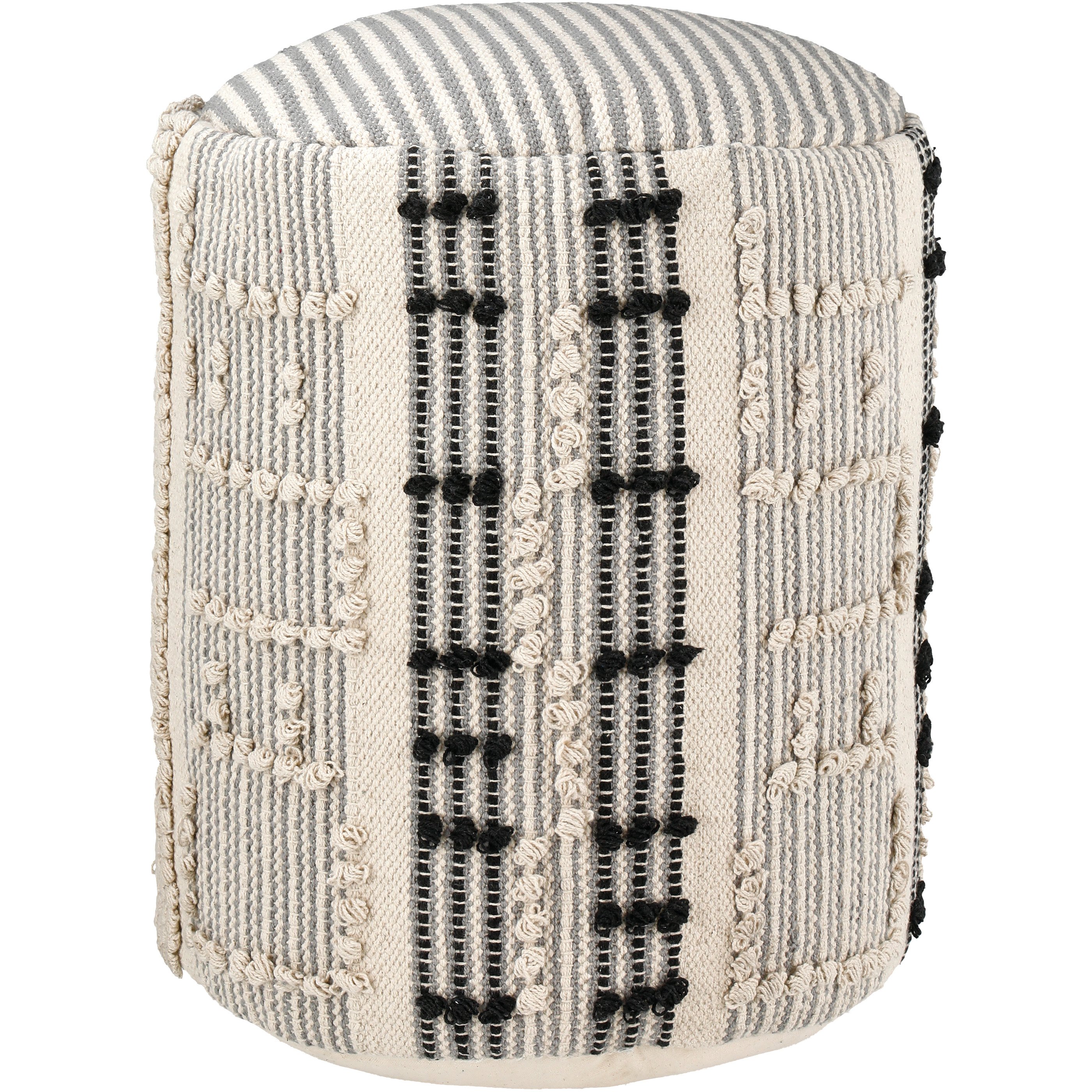 Haven + Key Textured Pouf – Gray - Shop Seasonal decor at H-E-B