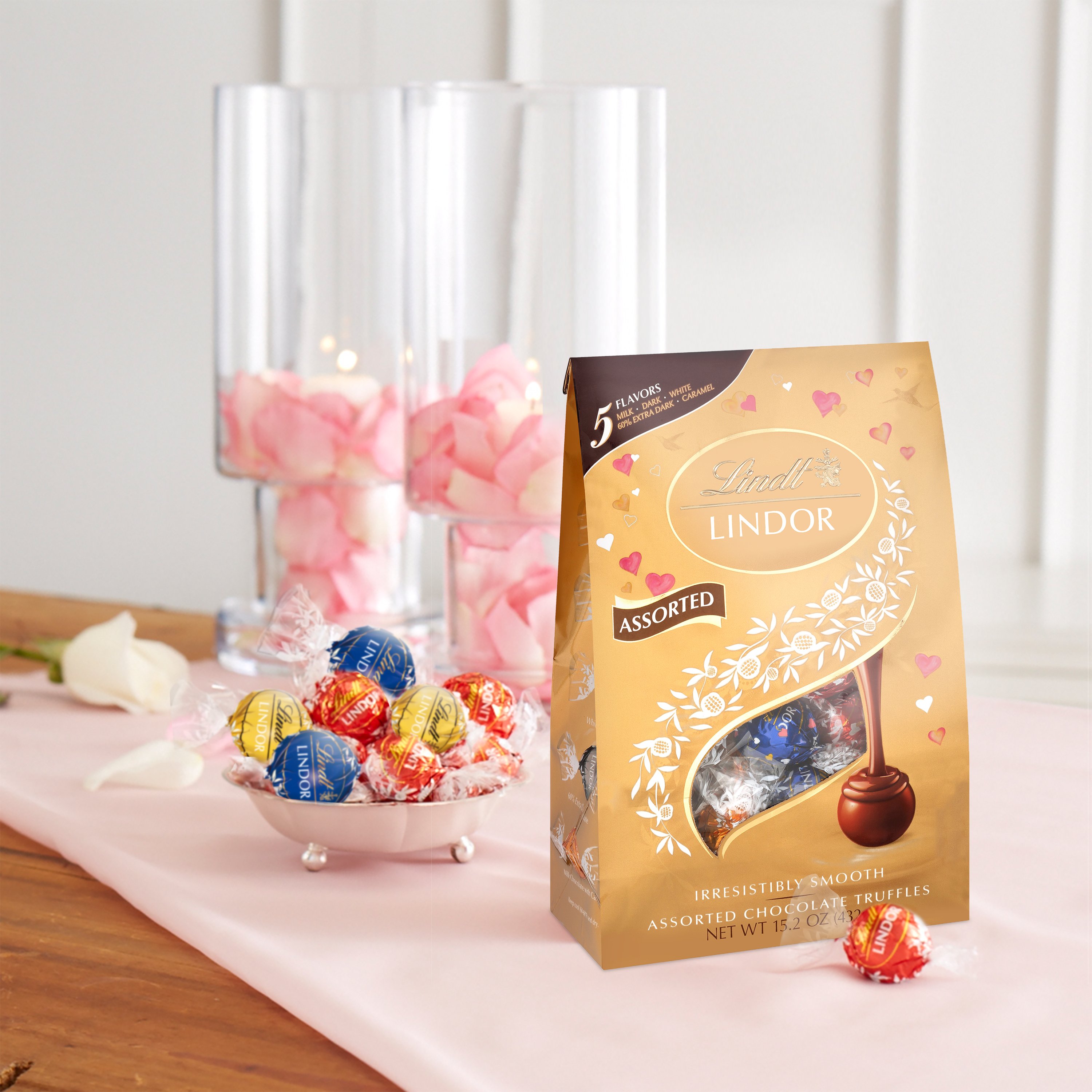 Lindt Lindor Assorted Chocolate Truffles Valentine's Candy - Shop