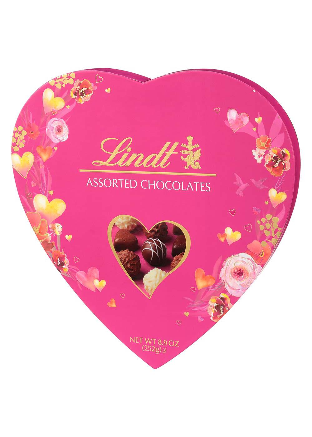 Lindt Assorted Chocolate Truffles Valentine's Heart Gift Box; image 2 of 3