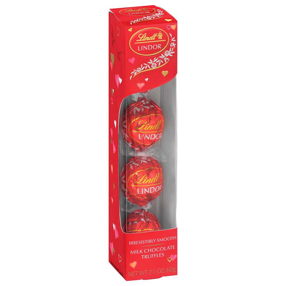 Lindt Lindor Milk Chocolate Truffles Valentines T Box Shop Candy At H E B 3085