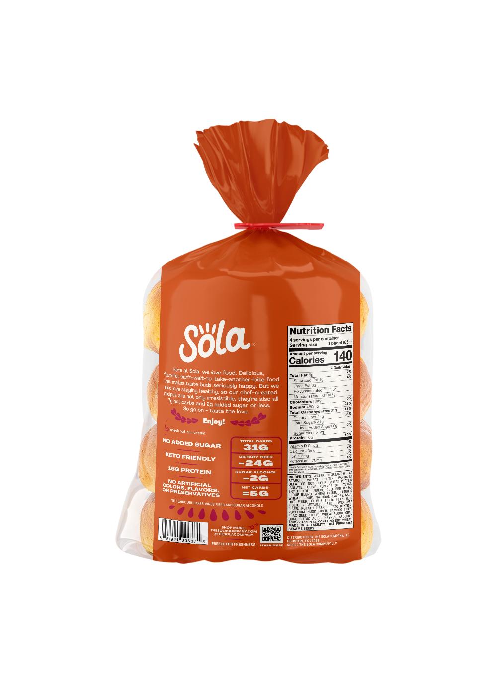 Sola Plain Bagels; image 3 of 3