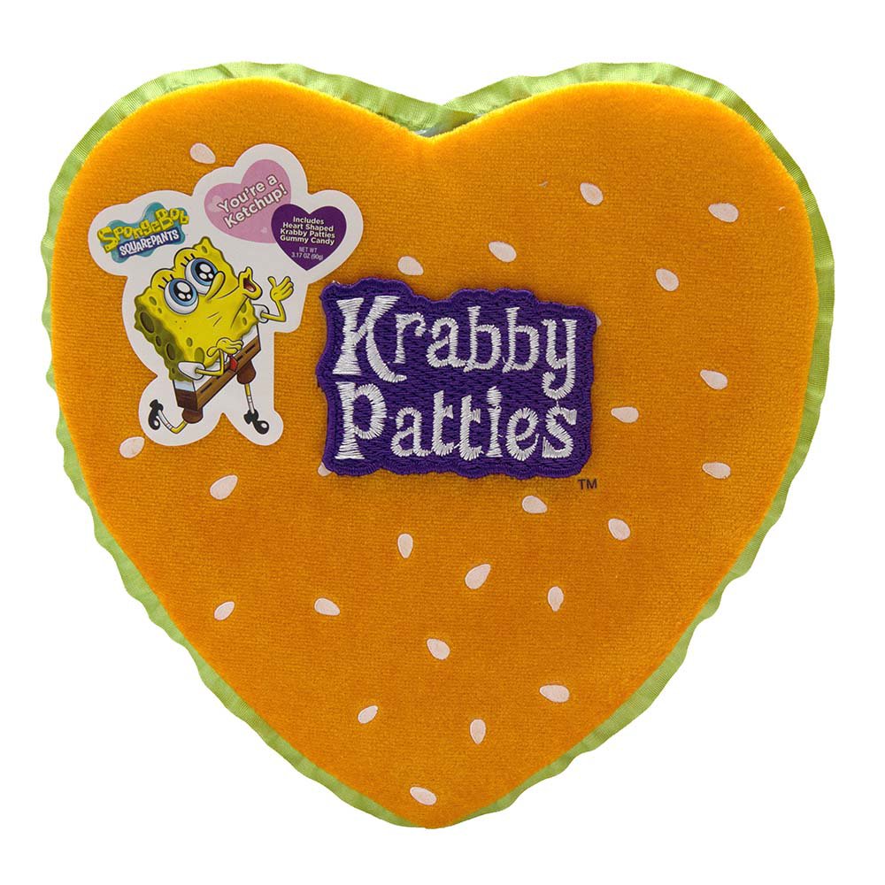 Frankford Spongebob Gummy Krabby Patties Valentine S Plush Heart T Box Shop Candy At H E B