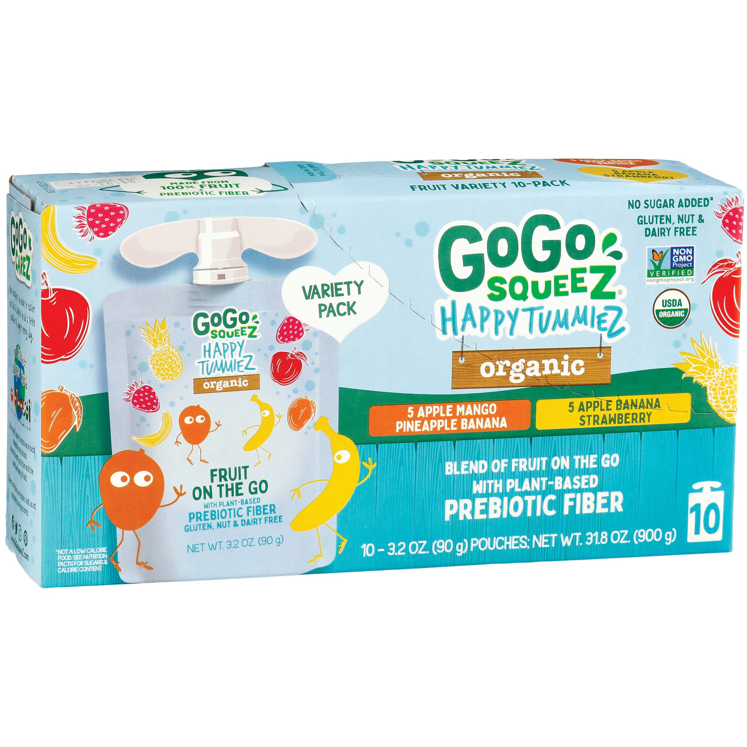 Gogo Squeez Happy Tummiez Fruit On The Go Variety Pack Shop Mixed