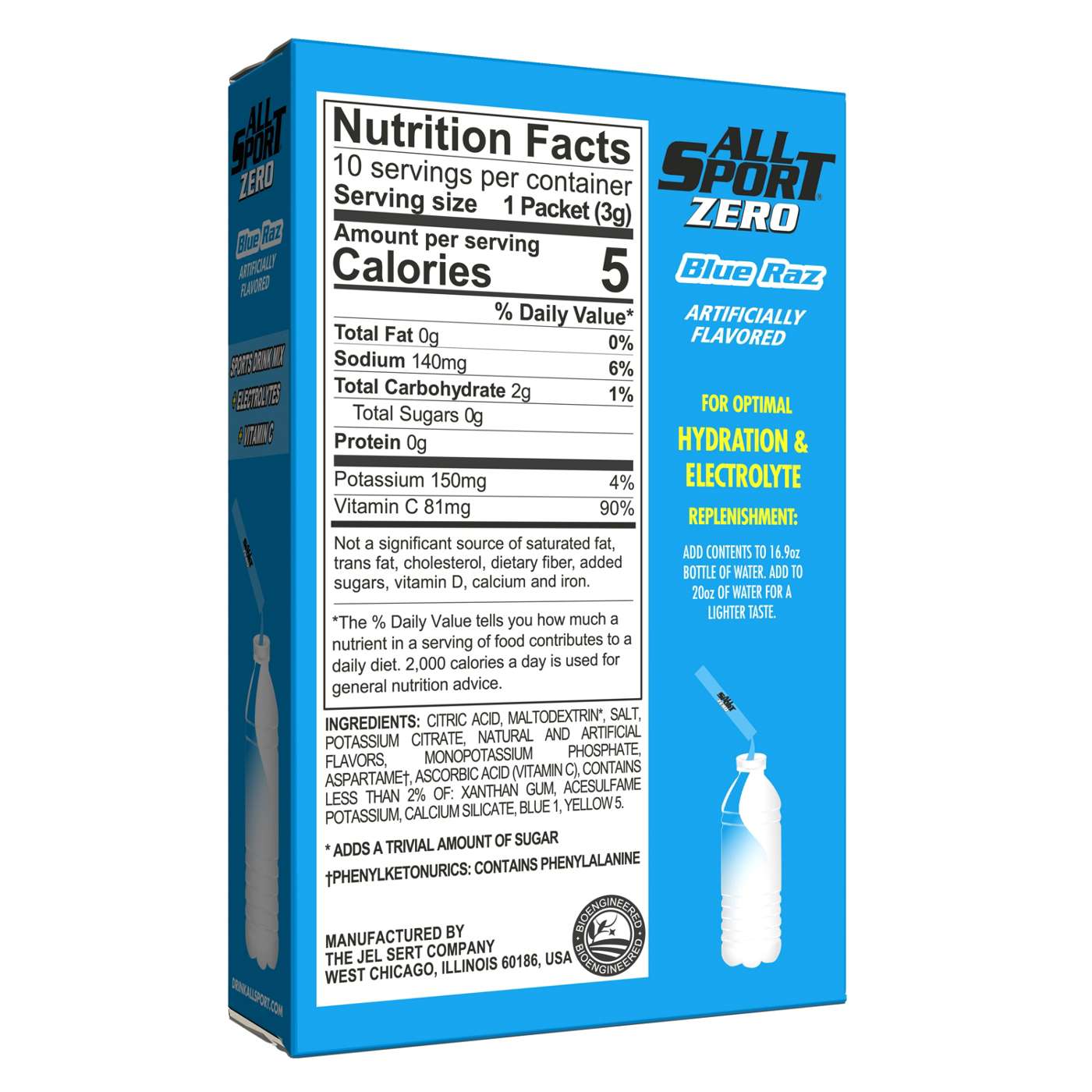 All Sport Zero Blue Raz Drink Mix; image 2 of 4