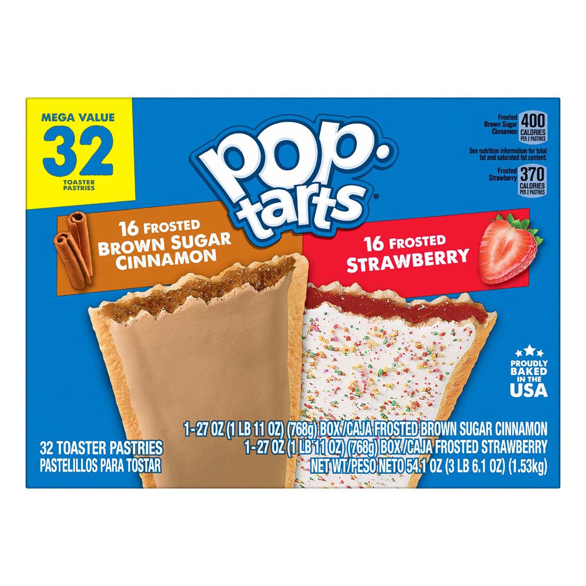 Pop-Tarts Frosted Strawberry & Brown Sugar Cinnamon Toaster Pastries - Shop  Toaster Pastries at H-E-B