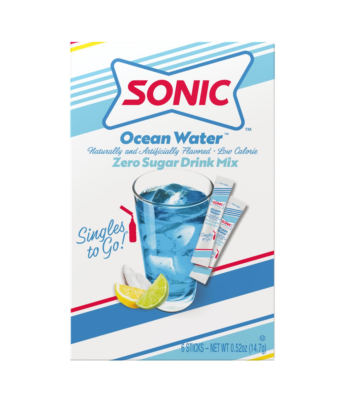 Sonic Singles-To-Go Sugar Free Drink Mix – Ocean Water; image 1 of 4