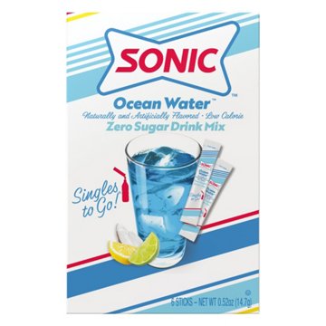 Sonic Singles to Go! Drink Sticks - Ocean Water, 6 ct