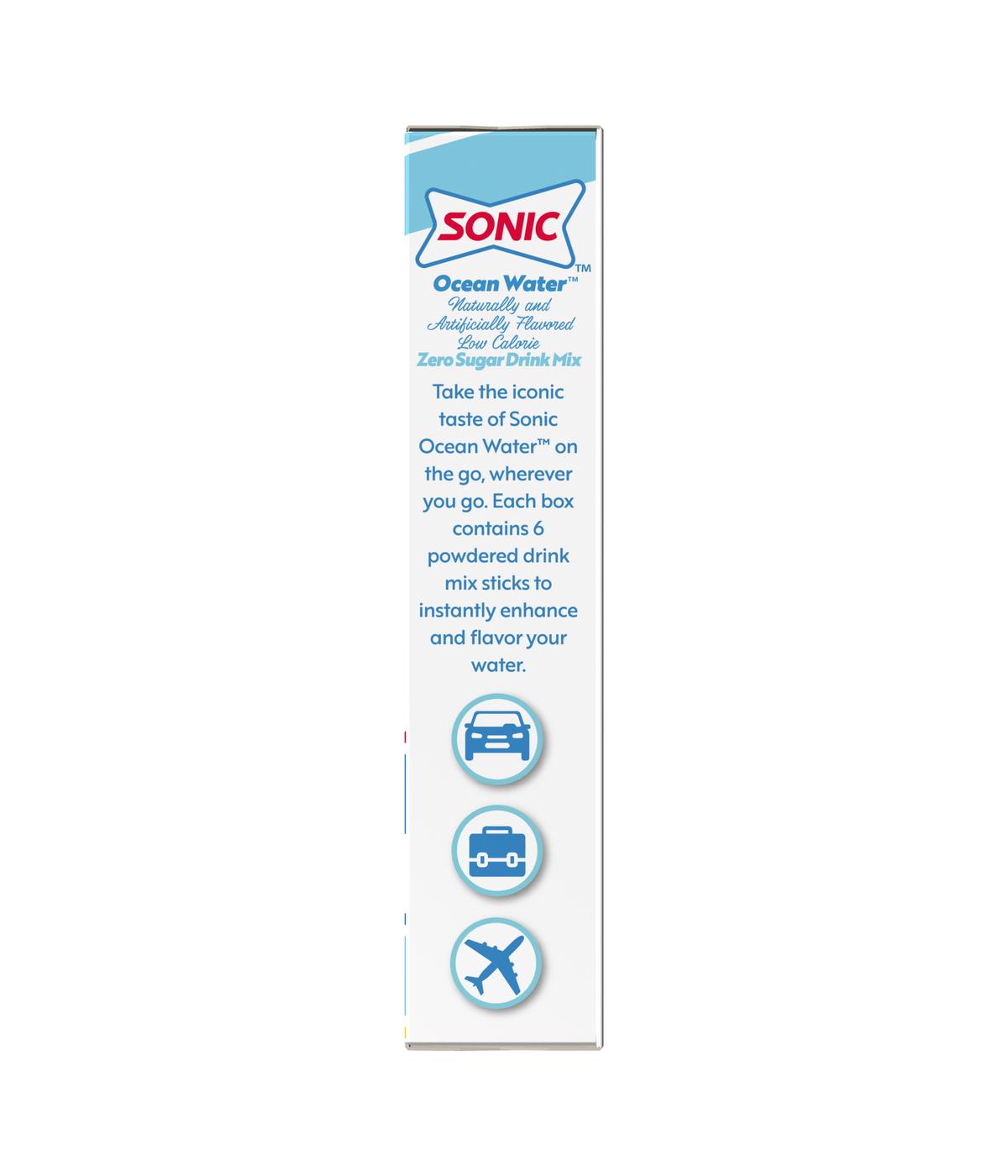 Sonic Singles-To-Go Sugar Free Drink Mix – Ocean Water; image 3 of 4