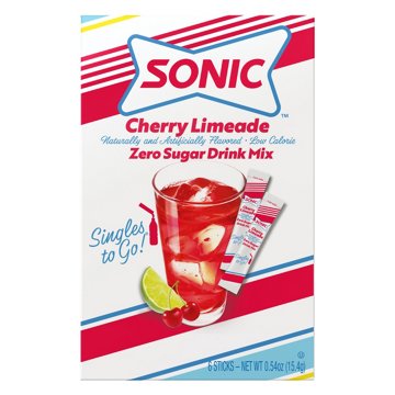 Sonic Singles-To-Go Sugar Free Drink Mix – Cherry Limeade, 6 ct