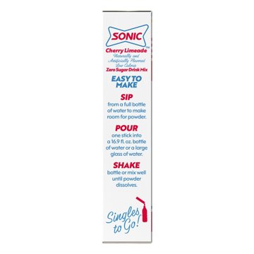 Sonic Singles-To-Go Sugar Free Drink Mix – Cherry Limeade, 6 ct