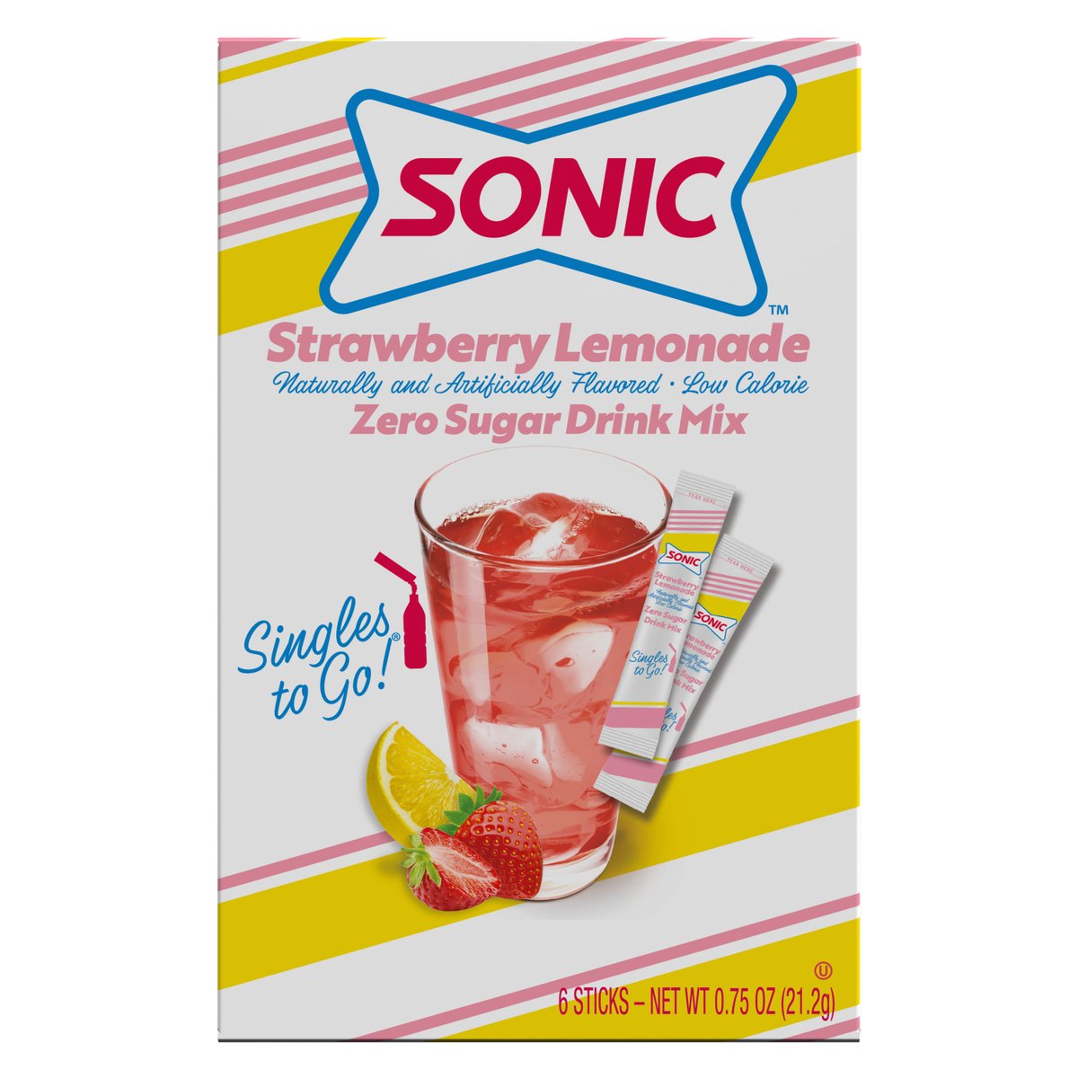 Sonic Strawberry Lemonade Zero Sugar Drink Mix - Shop Mixes & Flavor ...