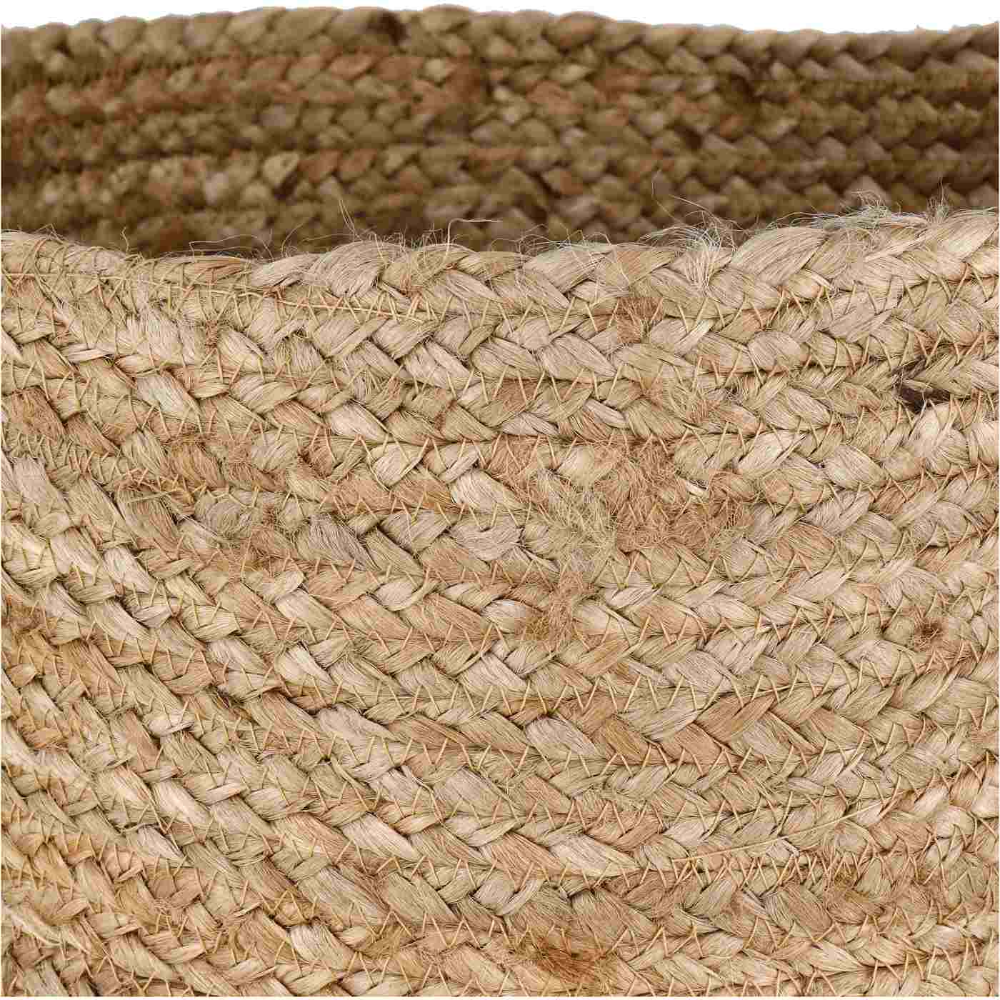 Haven + Key Woven Jute Basket with Black Bottom; image 2 of 2