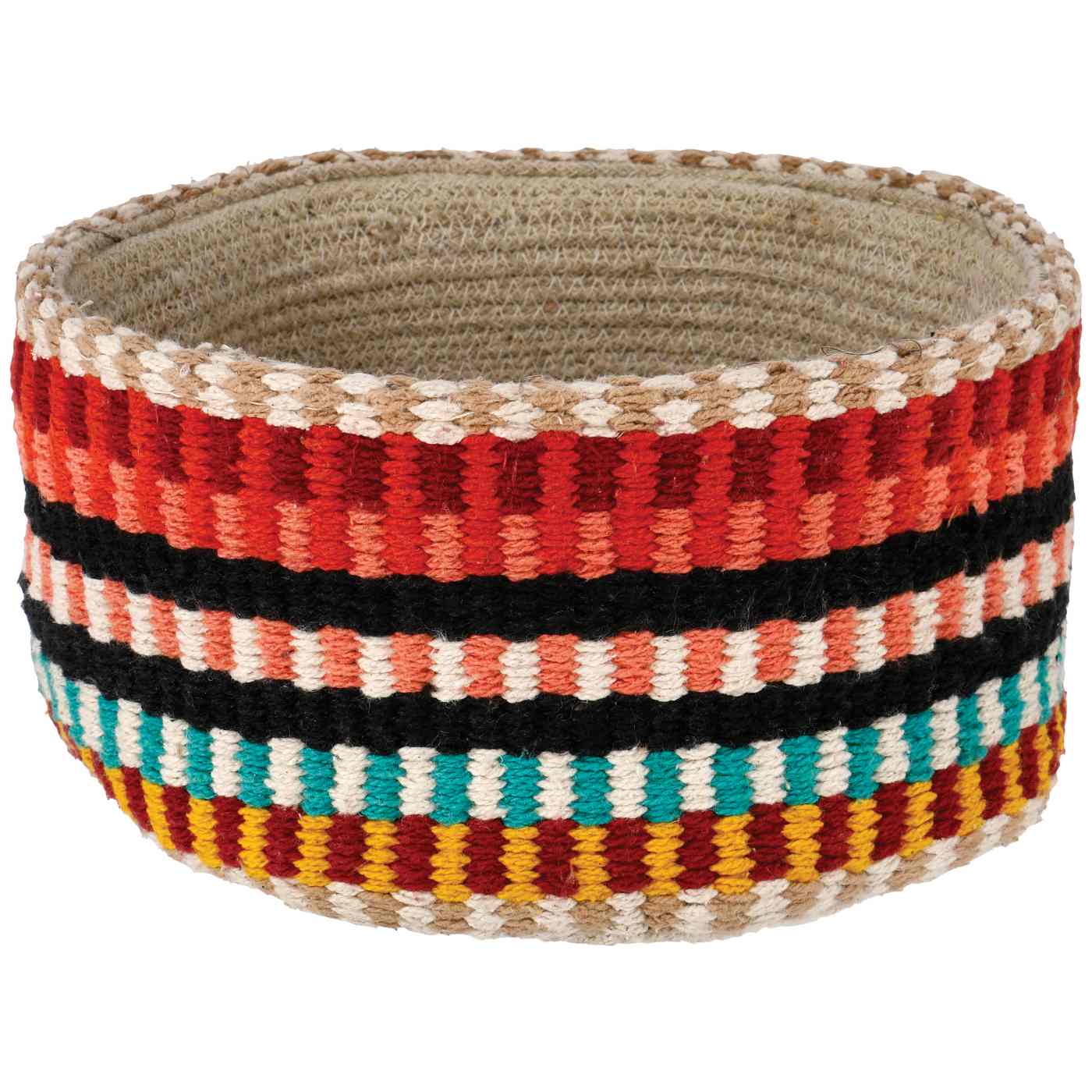 Haven + Key Woven Striped Basket; image 1 of 3