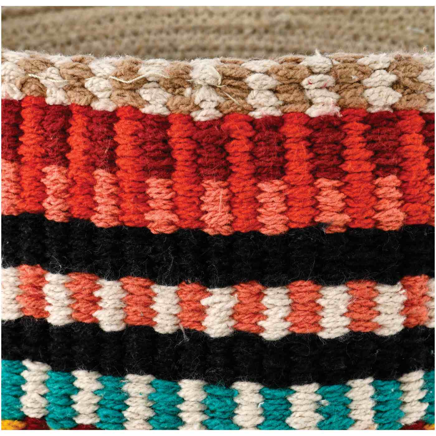 Haven + Key Woven Striped Basket; image 3 of 3