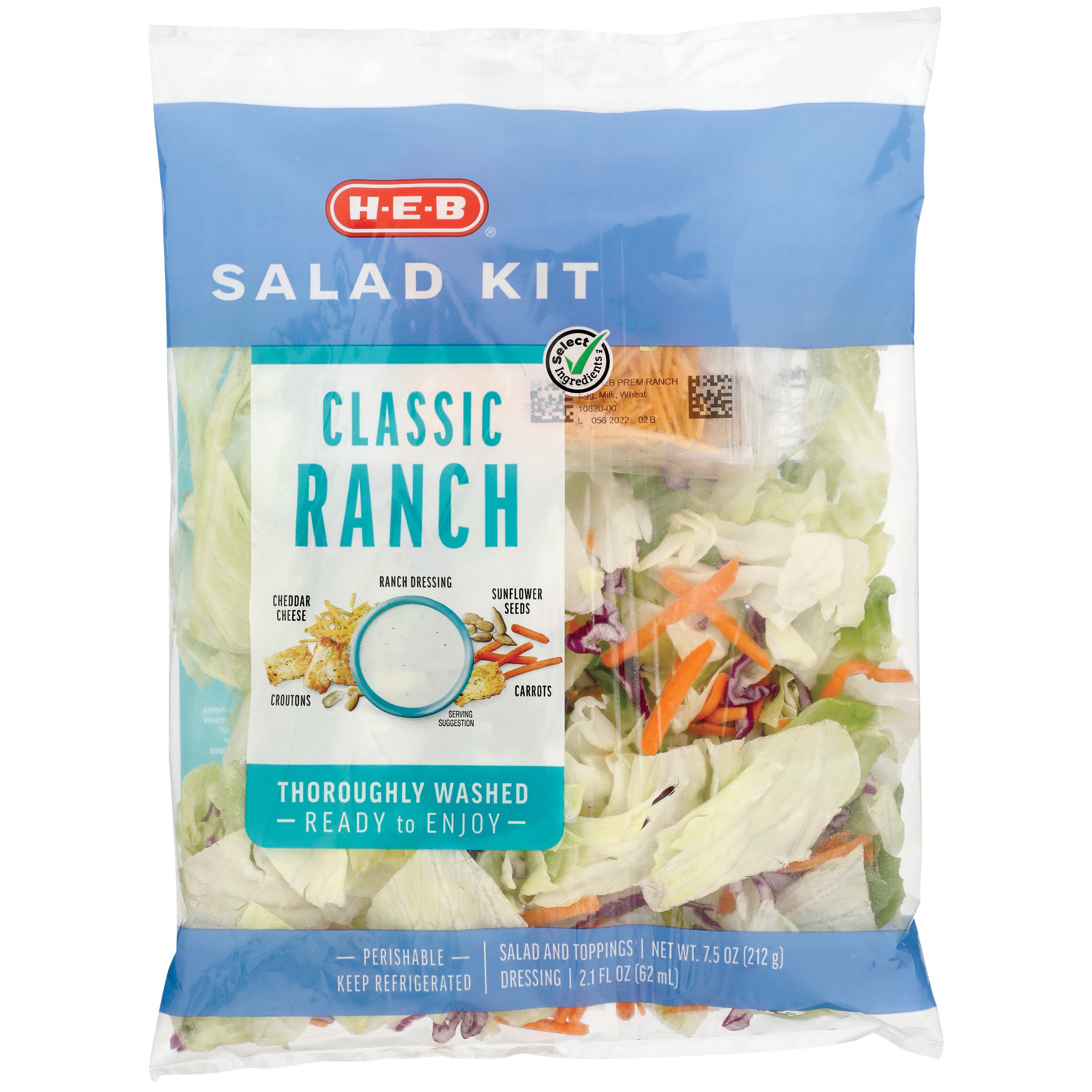 H-E-B Salad Kit - Classic Ranch - Shop Ready Meals & Snacks at H-E-B