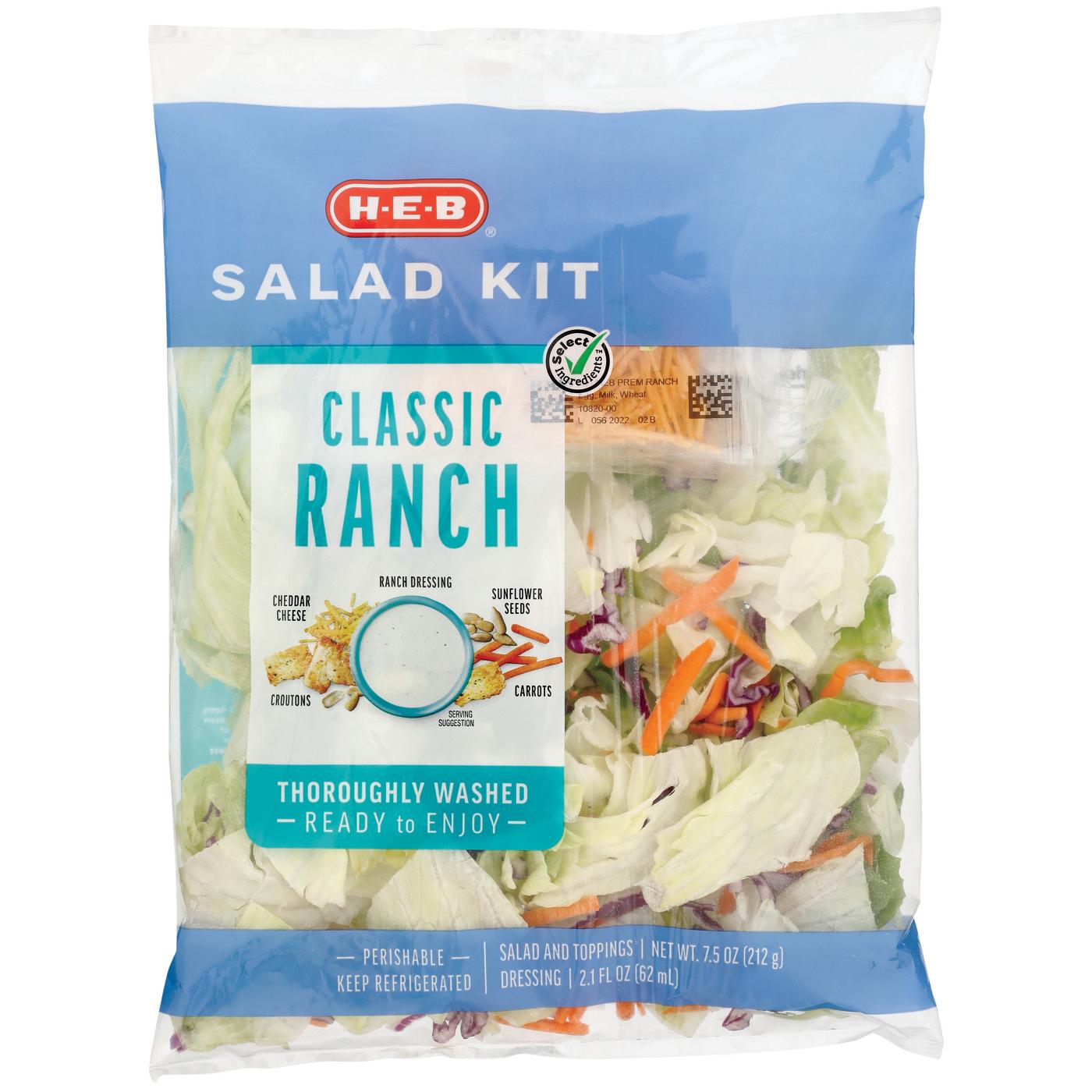 H-E-B Salad Kit - Classic Ranch; image 1 of 4