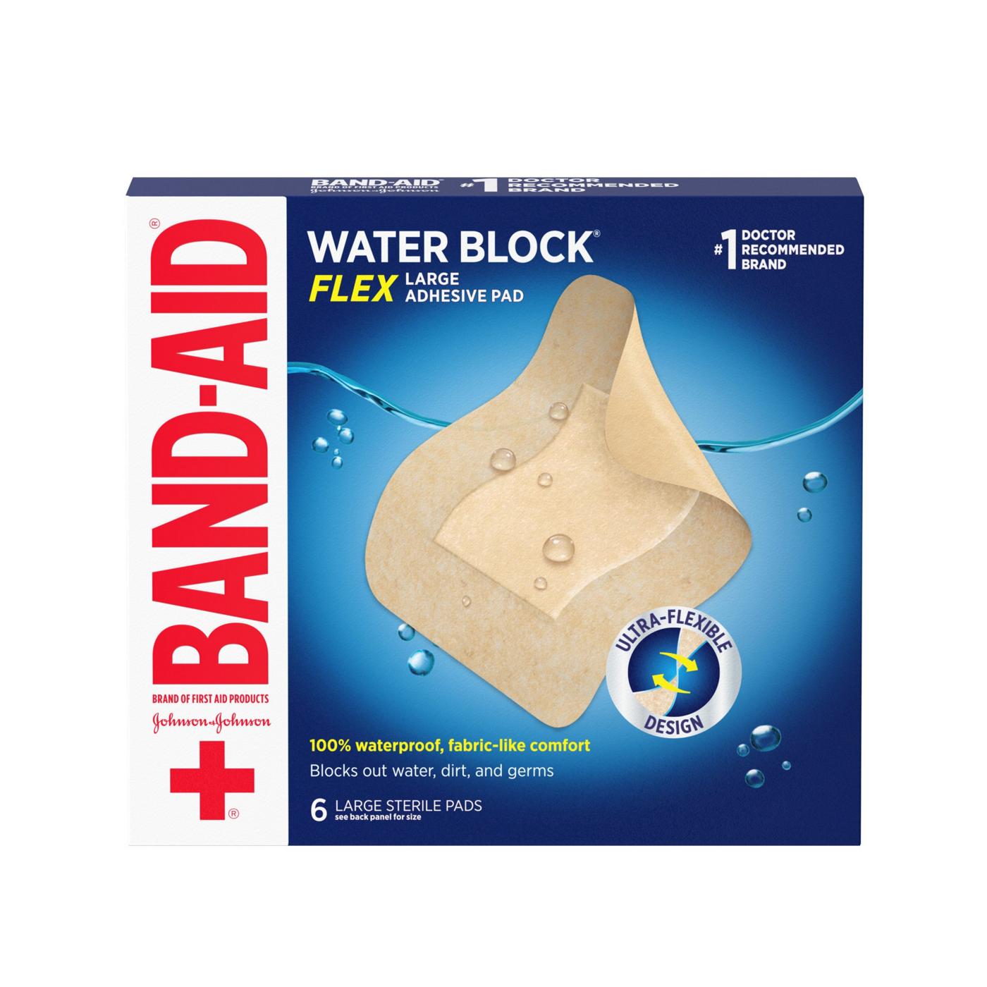 Band-Aid Water Block Flex Adhesive Pads - Large; image 1 of 7