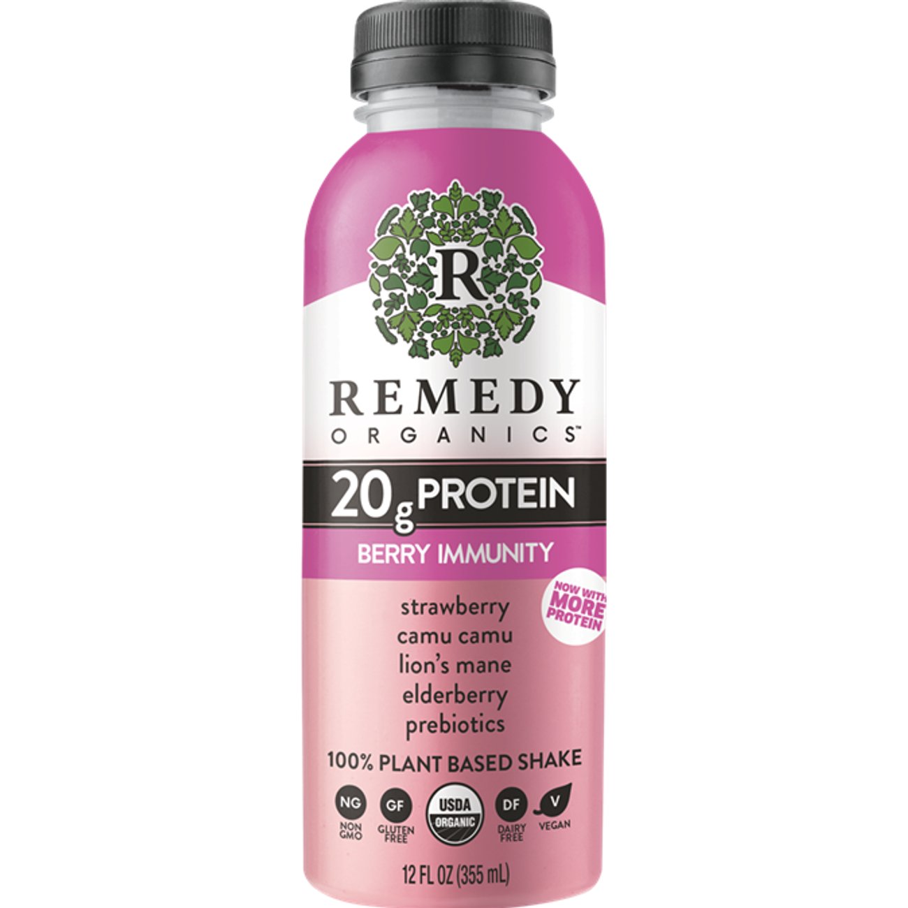 Remedy Organics Berry Immunity Protein Shake, 12 oz