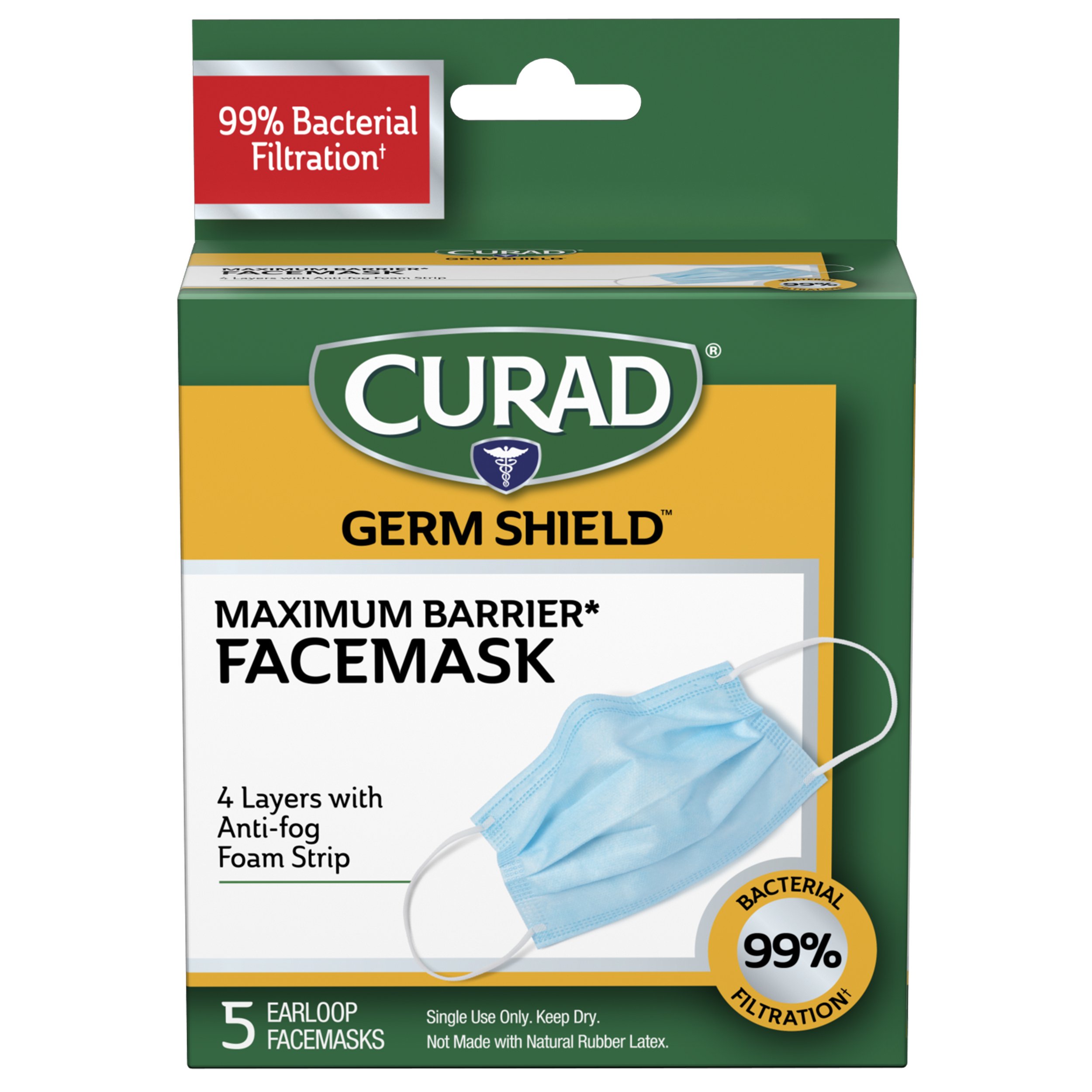 Curad Germ Shield Maximum Barrier Facemask Shop Kits & supplies at HEB