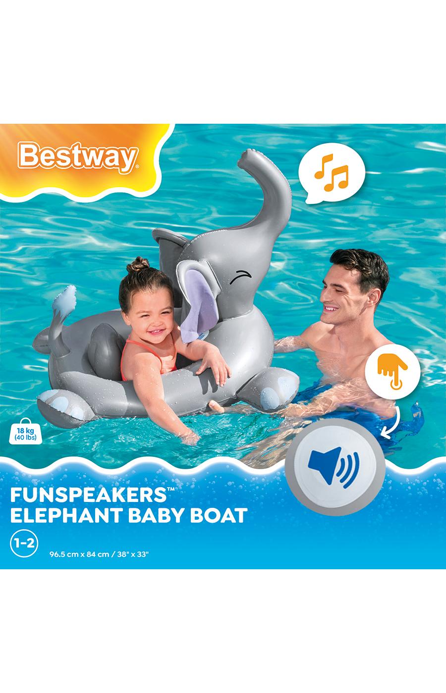 Bestway Funspeakers Elephant Baby Boat; image 1 of 4