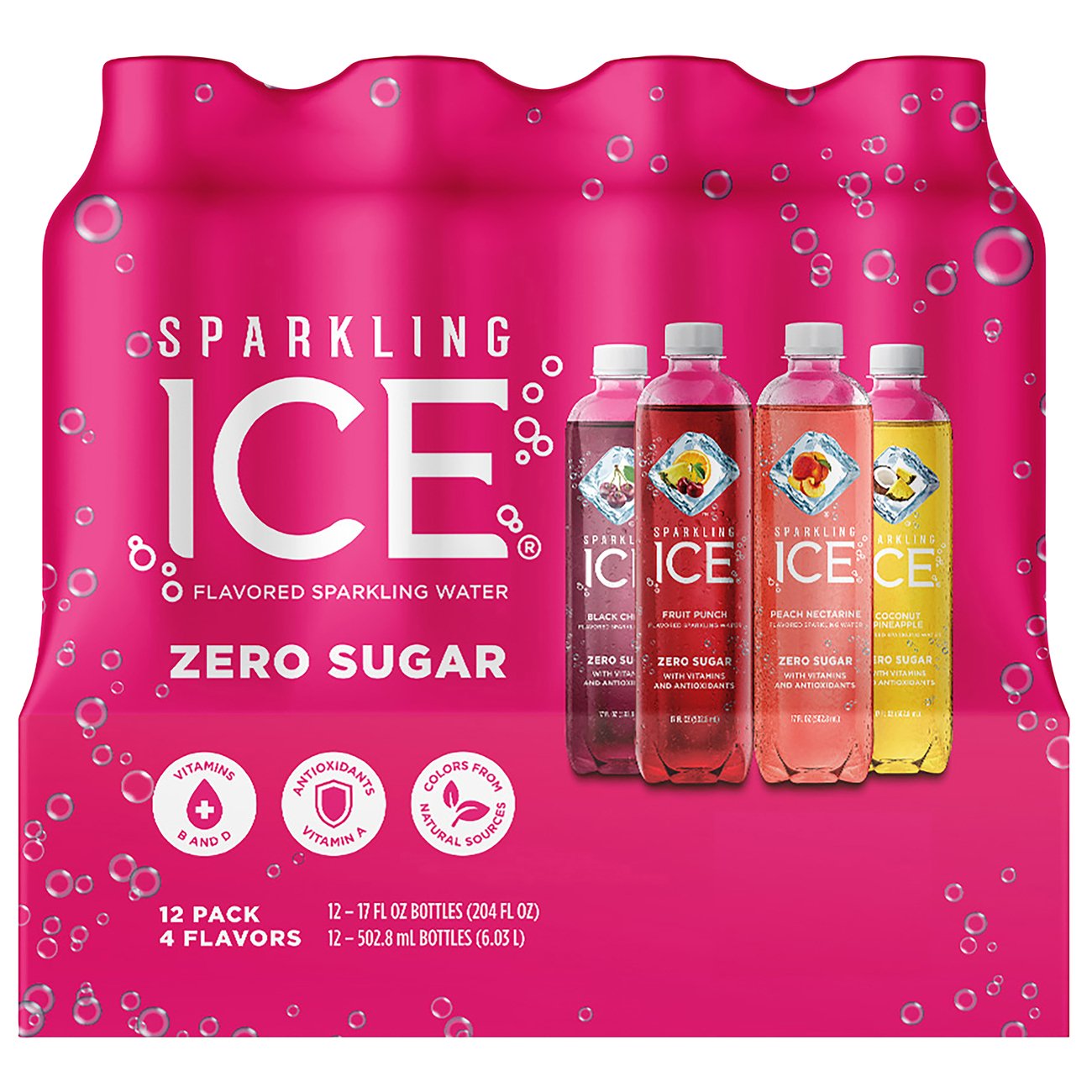 Sparkling Ice Zero Sugar Flavored Sparkling Water Variety Pack 17 Oz ...