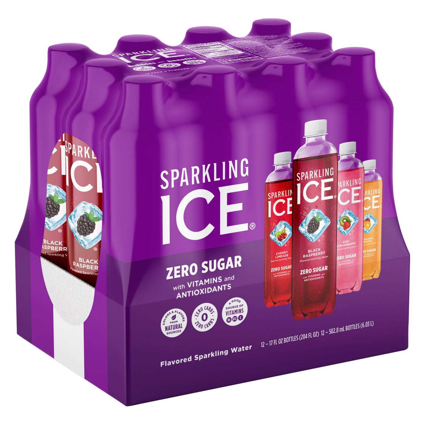 Sparkling Ice Zero Sugar Flavored Sparkling Water Variety Pack 12 pk Bottles; image 4 of 4