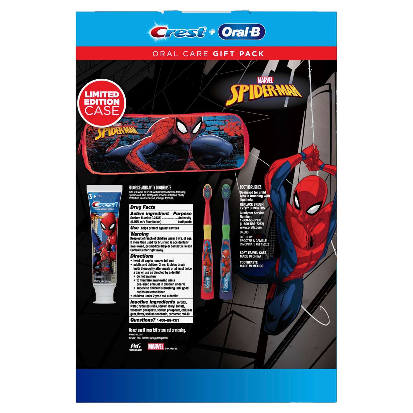 Crest   Oral B Spiderman Oral Care Gift Set Shop Toothbrushes at H E B