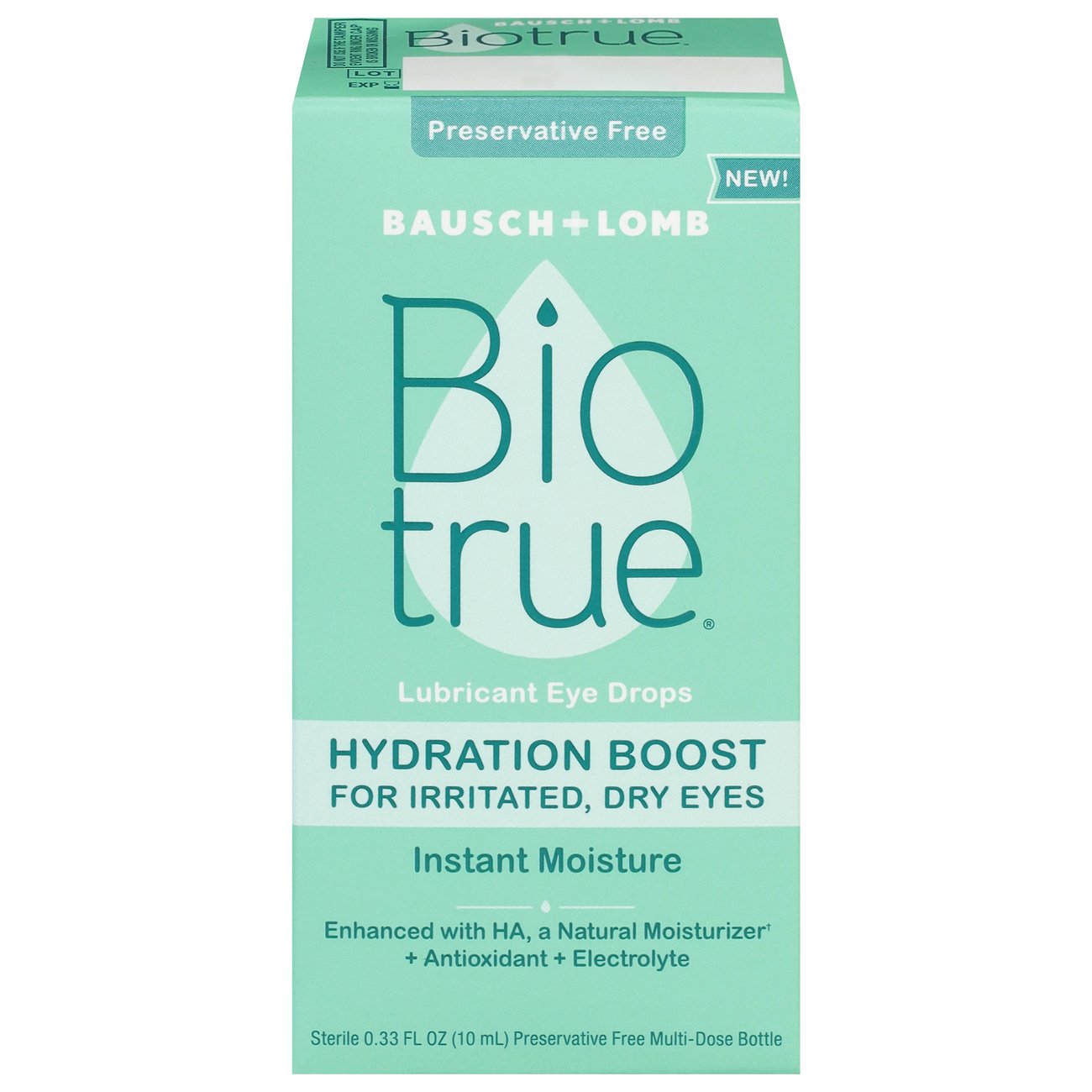 Bausch & Lomb Bio True Hydration Boost Drops Shop Eye & Ear Care at HEB