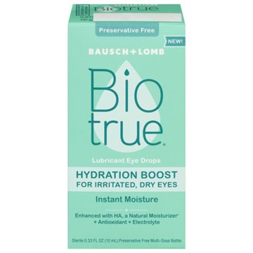 Bausch & Lomb Bio True Hydration Boost Drops, 0.33 oz