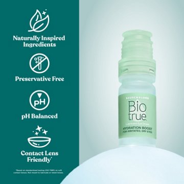 Bausch & Lomb Bio True Hydration Boost Drops, 0.33 oz