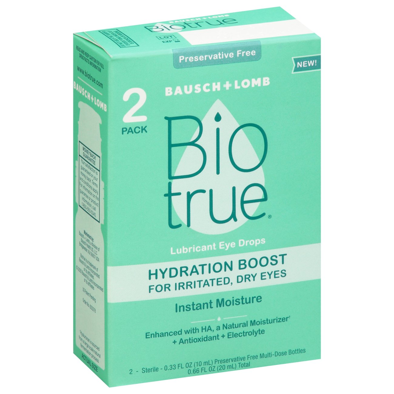 Bausch & Lomb Bio True Hydration Boost Drops Twin Pack Shop Eye & Ear