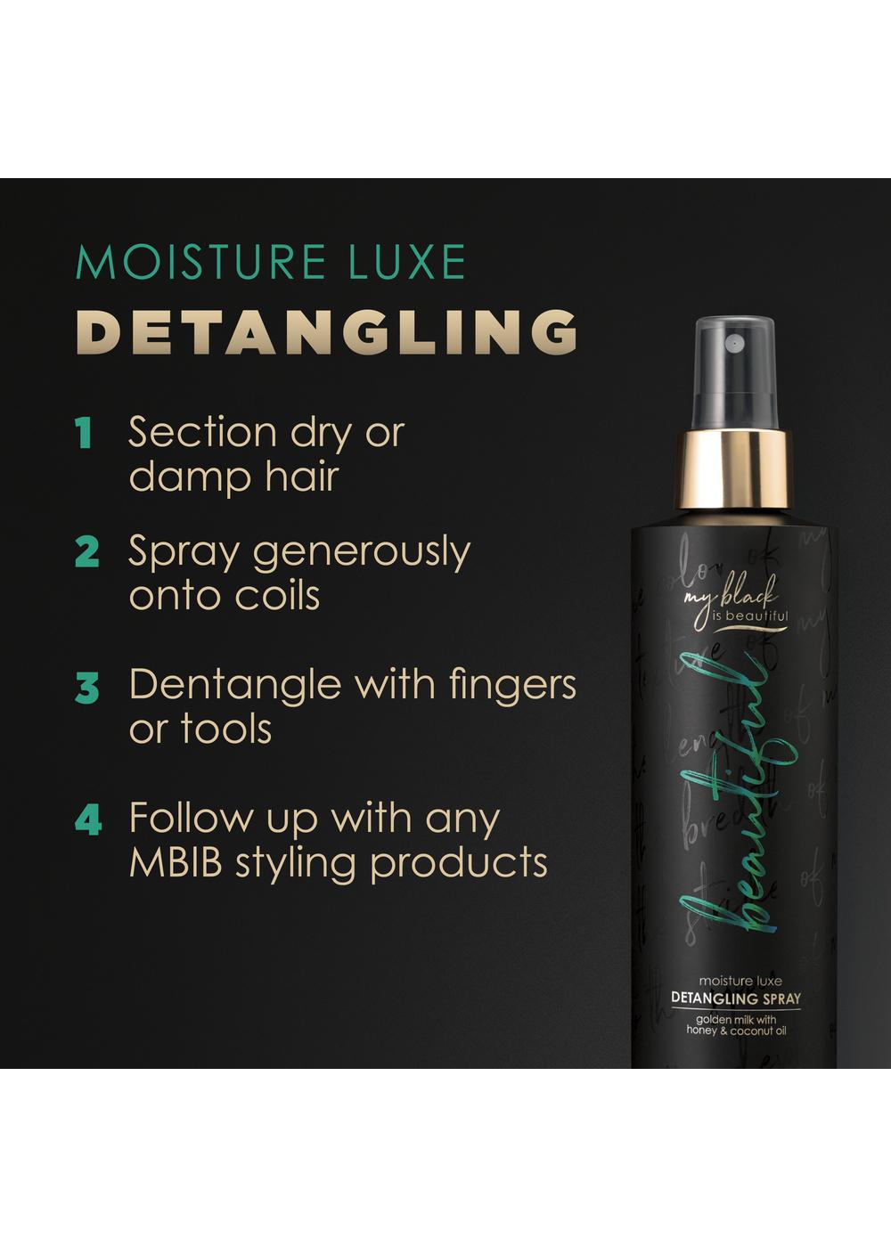 My Black Is Beautiful Moisture Luxe Detangling Spray; image 2 of 11