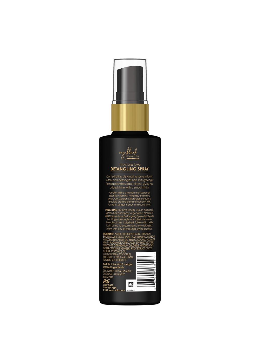 My Black Is Beautiful Moisture Luxe Detangling Spray; image 4 of 11