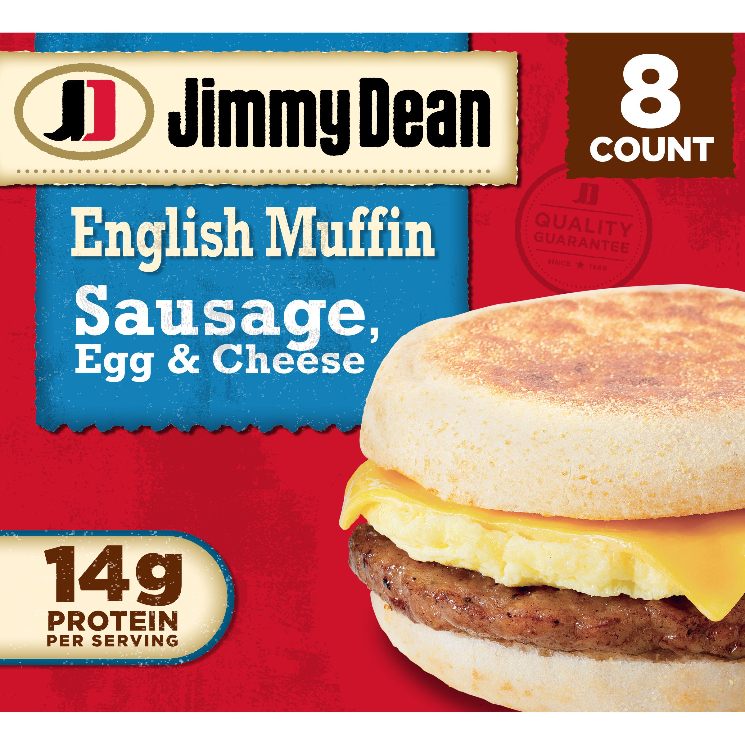 Jimmy Dean Sausage, Egg & Cheese English Muffin Sandwiches Shop Meals