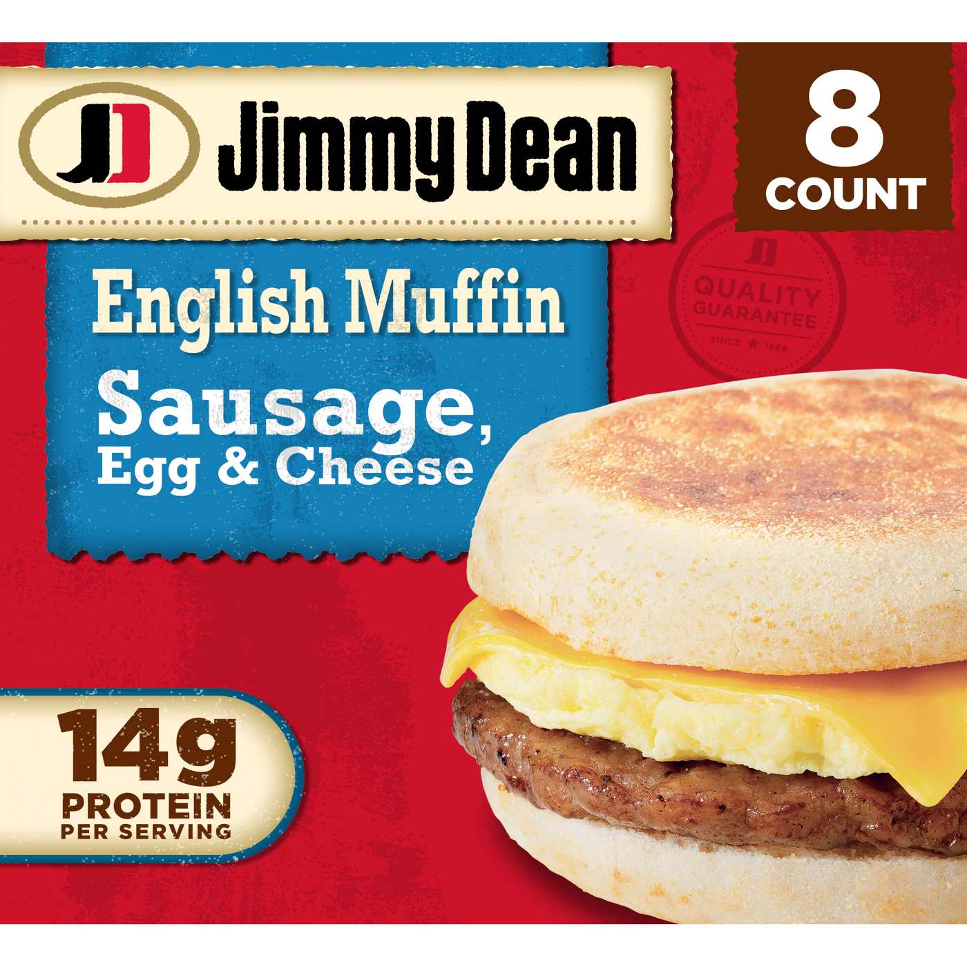 Jimmy Dean Sausage, Egg & Cheese English Muffin Sandwiches; image 1 of 5