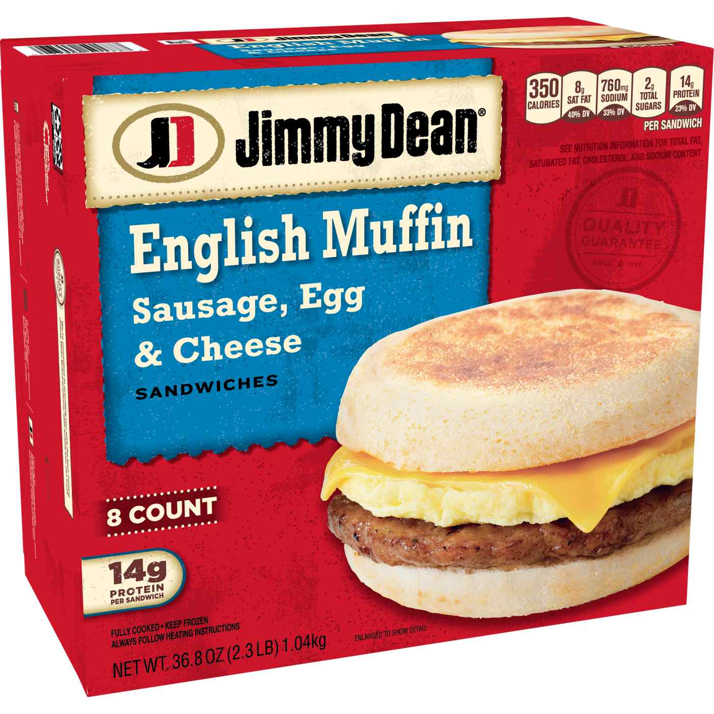 Jimmy Dean Sausage, Egg & Cheese English Muffin Sandwiches; image 3 of 5