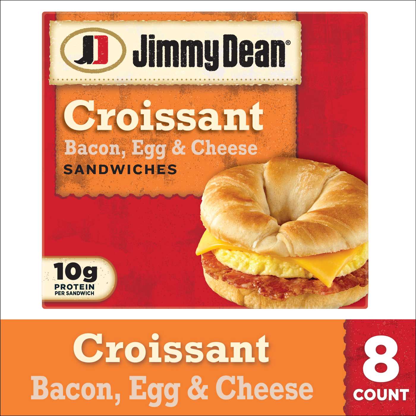 Jimmy Dean Bacon, Egg & Cheese Croissant Sandwiches; image 3 of 6