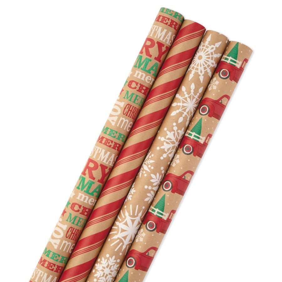Hallmark Christmas Wrapping Paper Bundle Assorted Designs 73 Shop