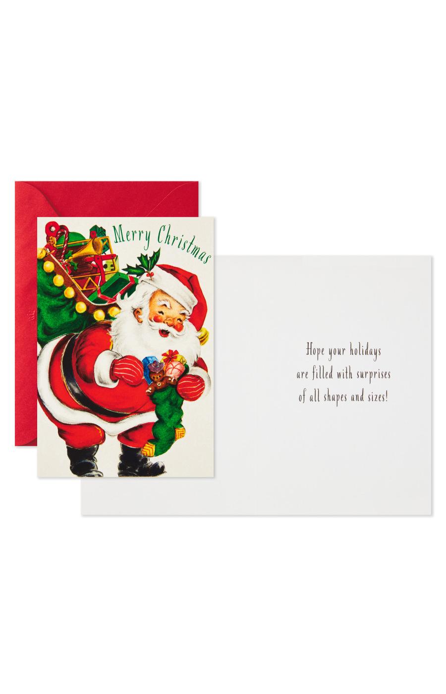 Hallmark Vintage Santa Christmas Cards with Envelopes - S6, S17; image 4 of 6