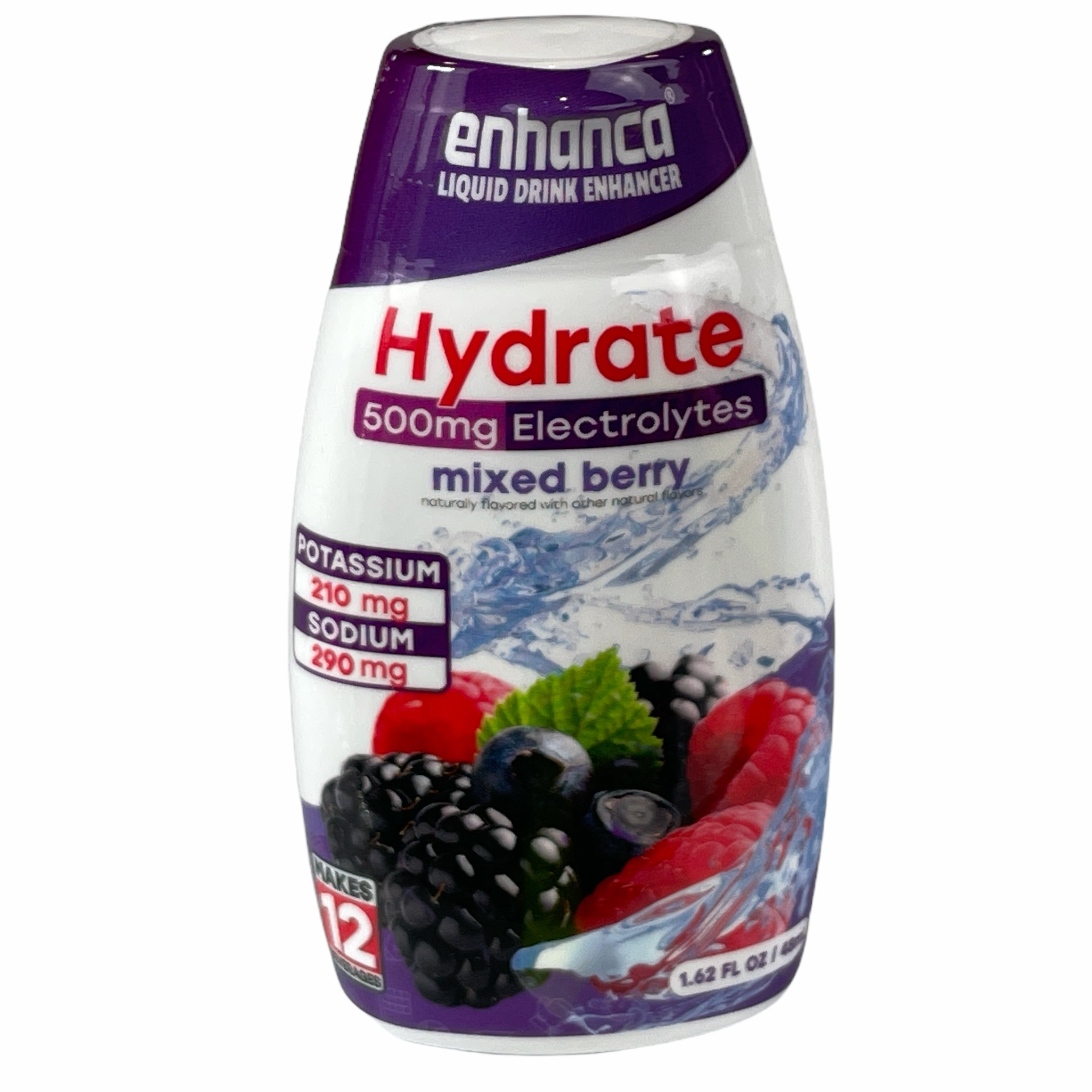 Enhanca Hydrate 500MG Electrolytes Mixed Berry Liquid Drink Enhancer Shop Mixes & Flavor