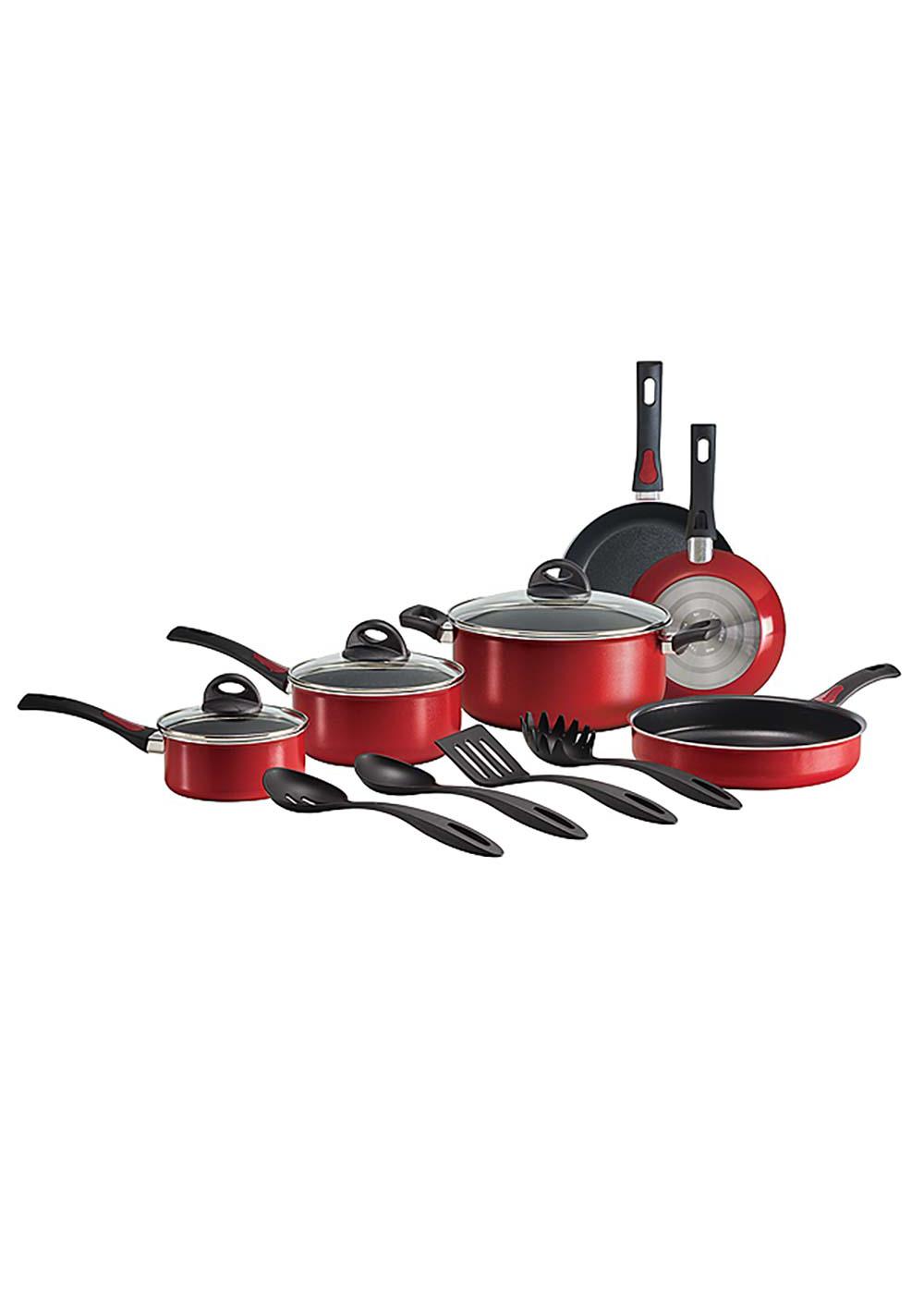 Kitchen & Table by H-E-B Non-Stick Cookware Set - Classic Black - Shop Cookware  Sets at H-E-B