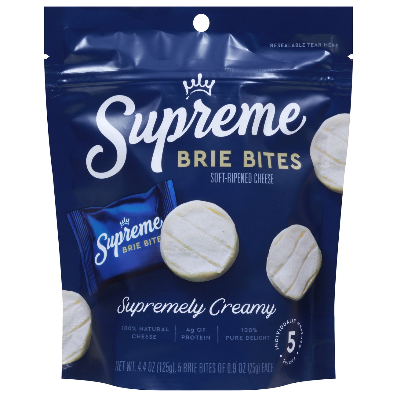 Supreme Mini Brie Cheese Bites Shop Cheese at HEB